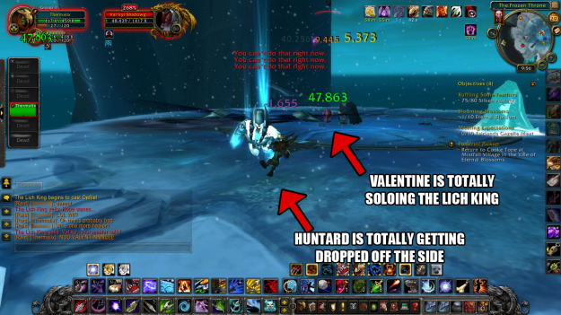 Valentine Solos the Lich KingAnd then I, the huntard, failed him.