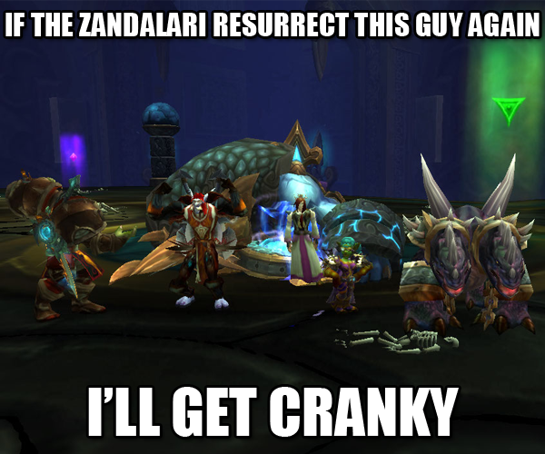 Isle is Merely a Setback Seriously, Zandalari, you're better off on your own.  This guy was a moron.