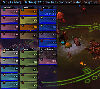 Sometimes LFR Does Things Like This The "raid leader" took his group-arrangement very seriously.