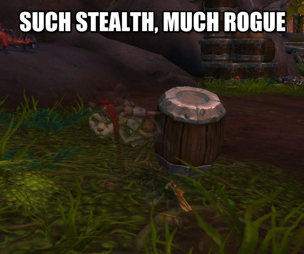 Such Stealth, Much Rogue Nobody will notice this stealthy barrel.